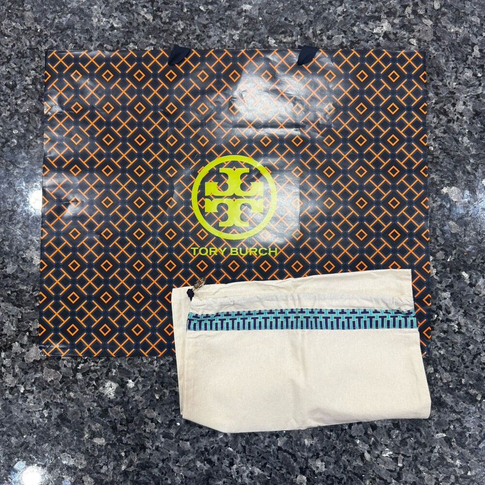 Tory Burch Large Dust Bag Gift Shopping Tote Bag Authentic 16 x 12" x 6"